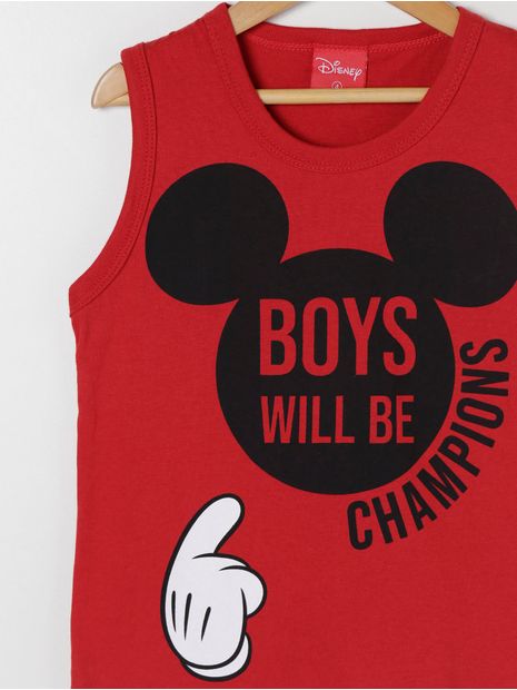 Camiseta-Regata-Disney-Infantil-Para-Menino---Vermelho