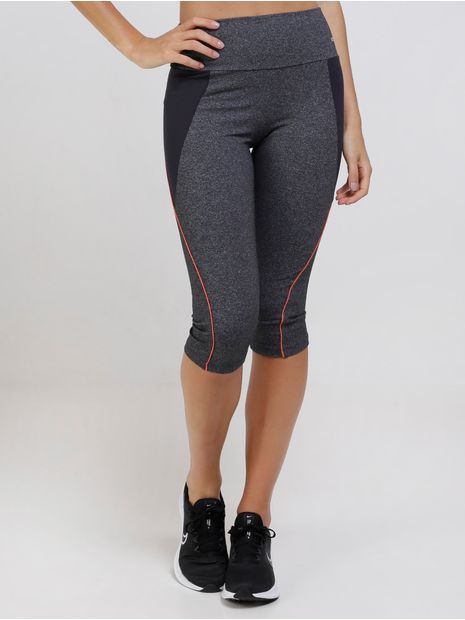 Calça Legging Corsário Feminina Chumbo P Menor preço em Calça Legging Corsário Feminina Chumbo P