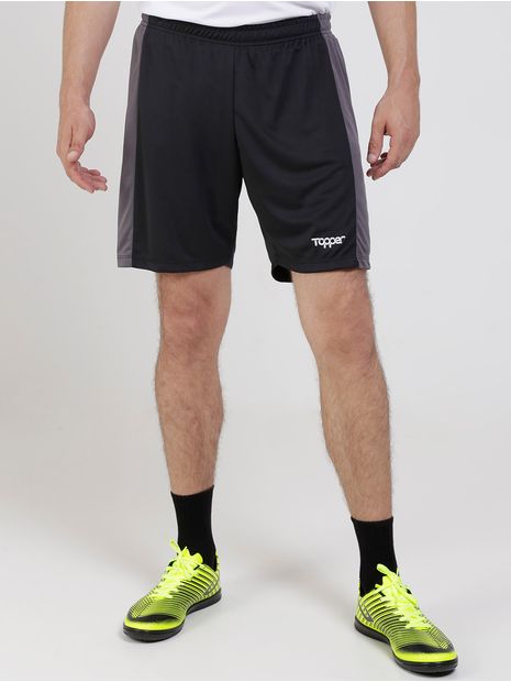 Calcão de Futebol Topper Masculino Preto/cinza P Menor preço em Calcão de Futebol Topper Masculino Preto/cinza P