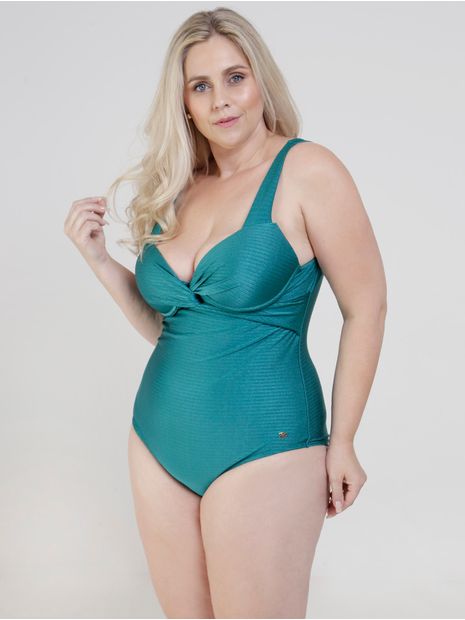 Maiô Plus Size Feminino Verde P Menor preço em Maiô Plus Size Feminino Verde P