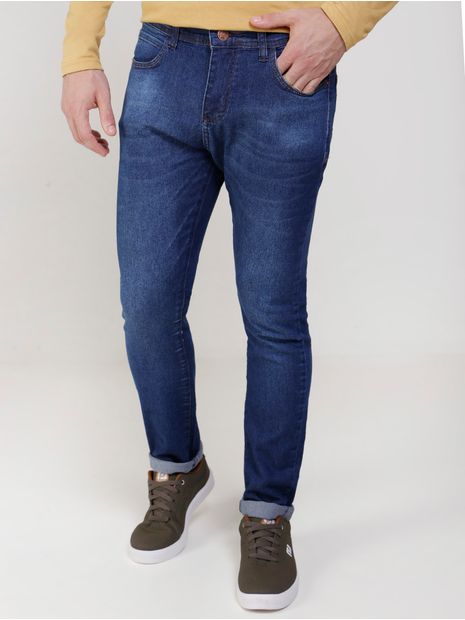 Calça Jeans Slim Vilejack Masculina Azul 38 Menor preço em Calça Jeans Slim Vilejack Masculina Azul 38
