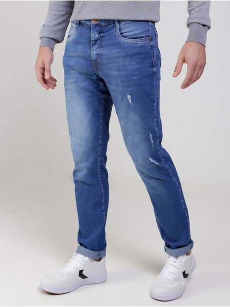 Salida hacia Reciclar molécula Calça Jeans Slim Masculina Azul - Lojas Pompeia