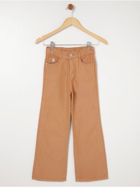 Calça Sarja Wide Leg Juvenil Para Menina - Caramelo 10 Menor preço em Calça Sarja Wide Leg Juvenil Para Menina - Caramelo 10