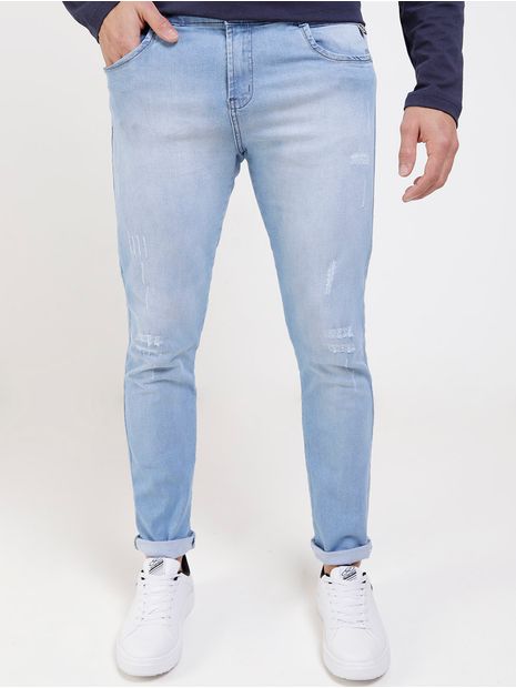 Salida hacia Reciclar molécula Calça Jeans Slim Masculina Azul - Lojas Pompeia