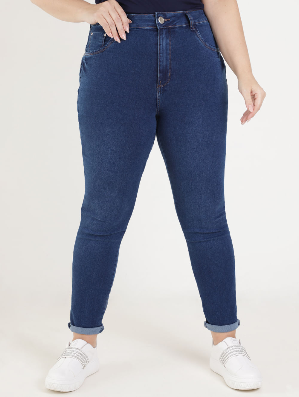 CALÇA CIGARRETE MAX COMFY PLUS SIZE PISOM JEANS - Pisom Jeans