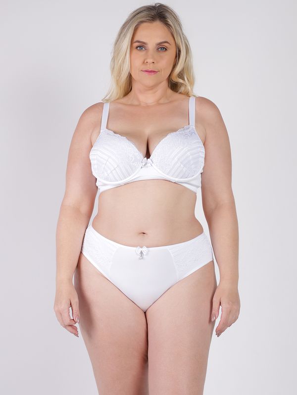 Conjunto Lingerie Plus Size Feminino BRANCO 52