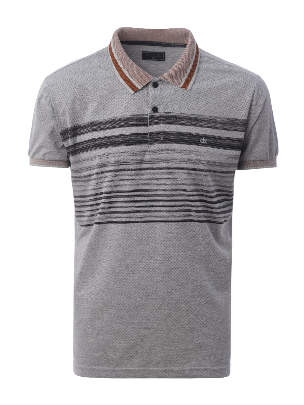 Camisa Manga Longa Vilejack Plus Size Masculina Azul Marinho