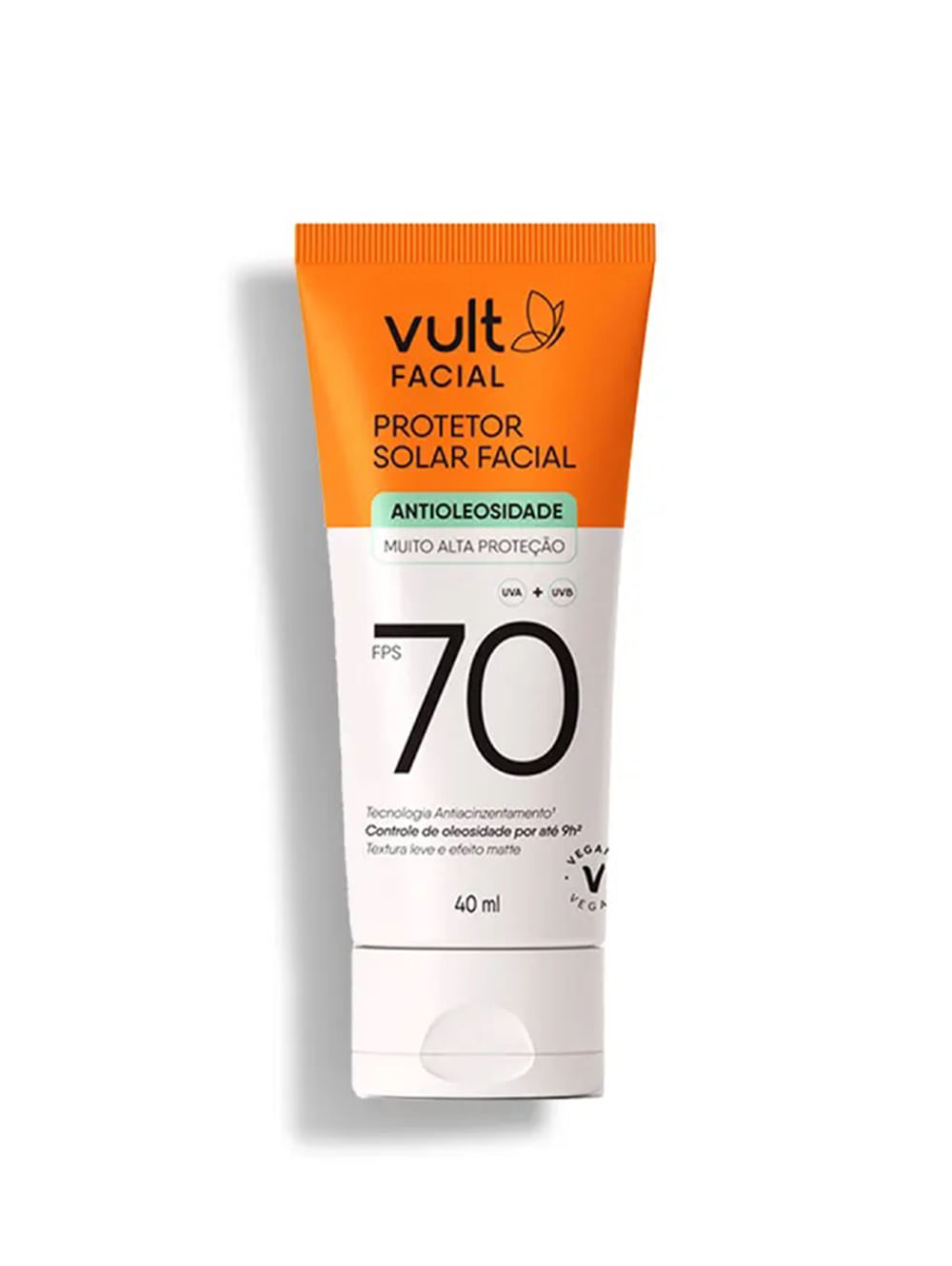 Protetor Solar Facial FPS 70 Antioleosidade Vult UNICO