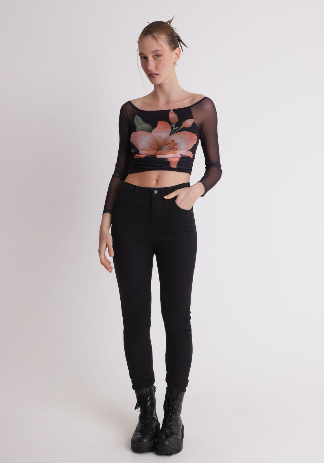 Calça sarja skinny